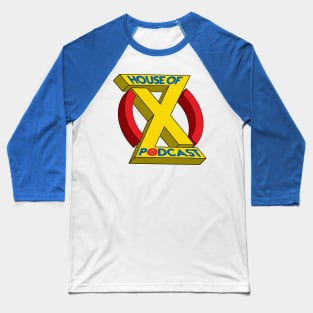 HouseOfX-Podcast by Neon Horror Baseball T-Shirt